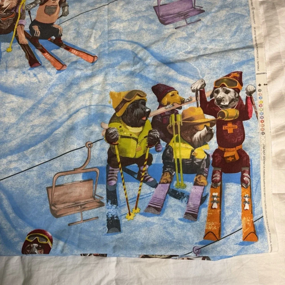 Vtg JOHN WOLF Textiles Bryan Moon 